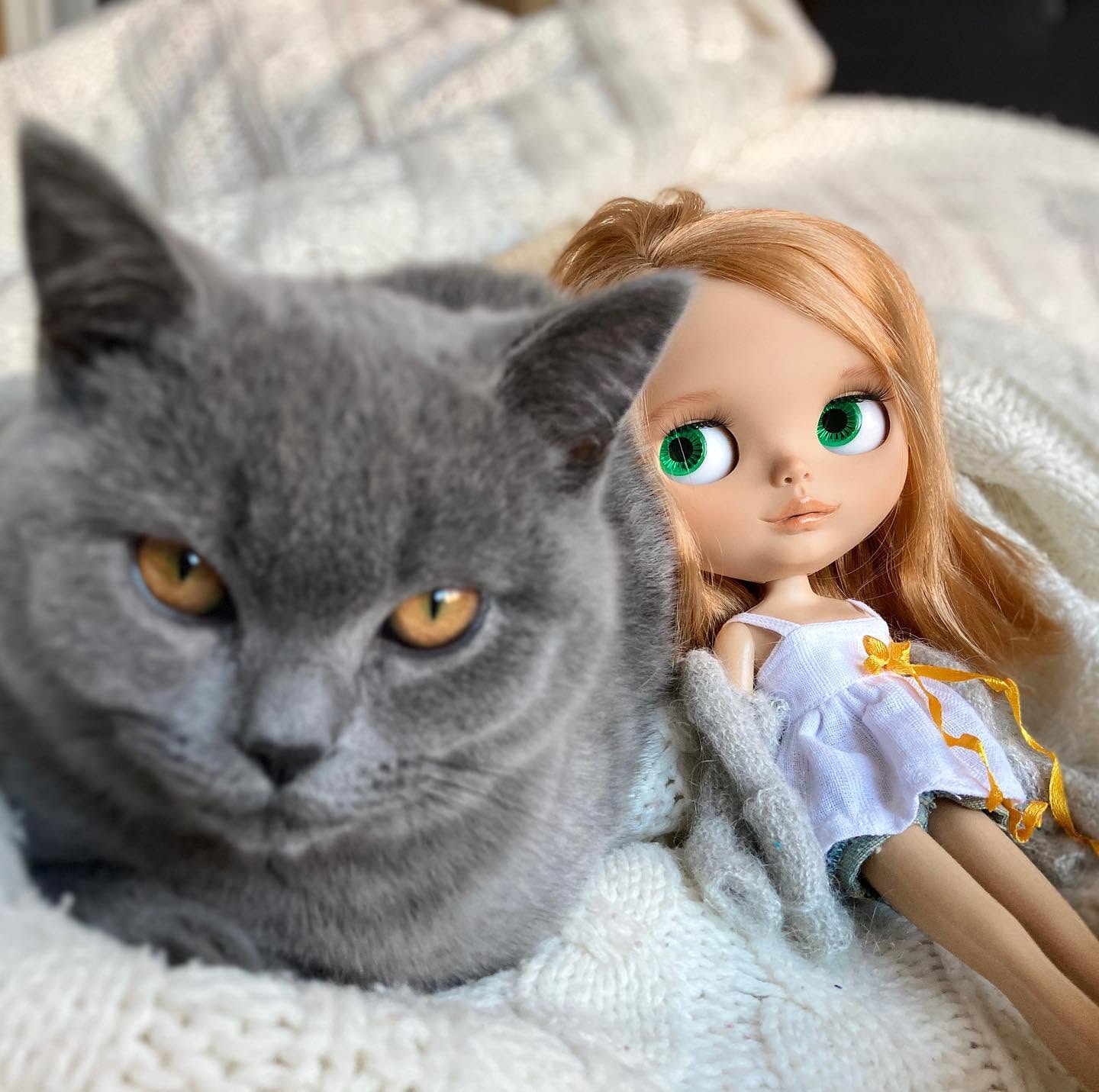 Handmade art doll Colette