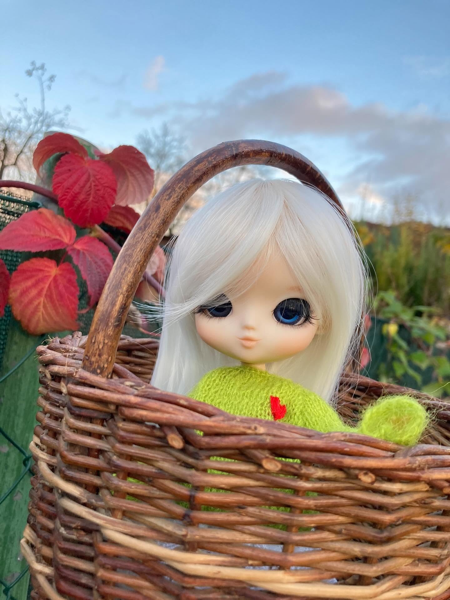 Handmade art doll Élodie