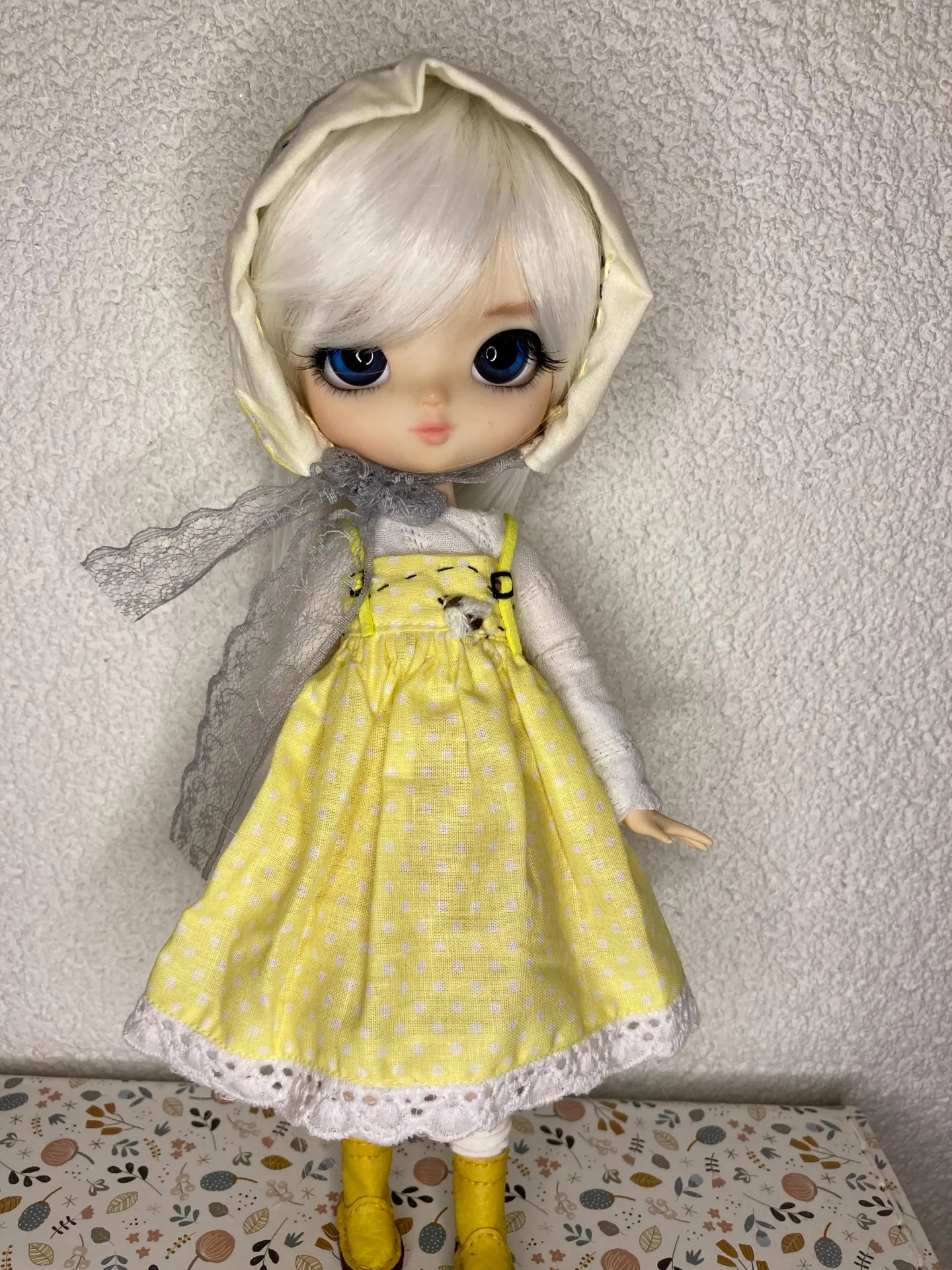 Handmade art doll Snow